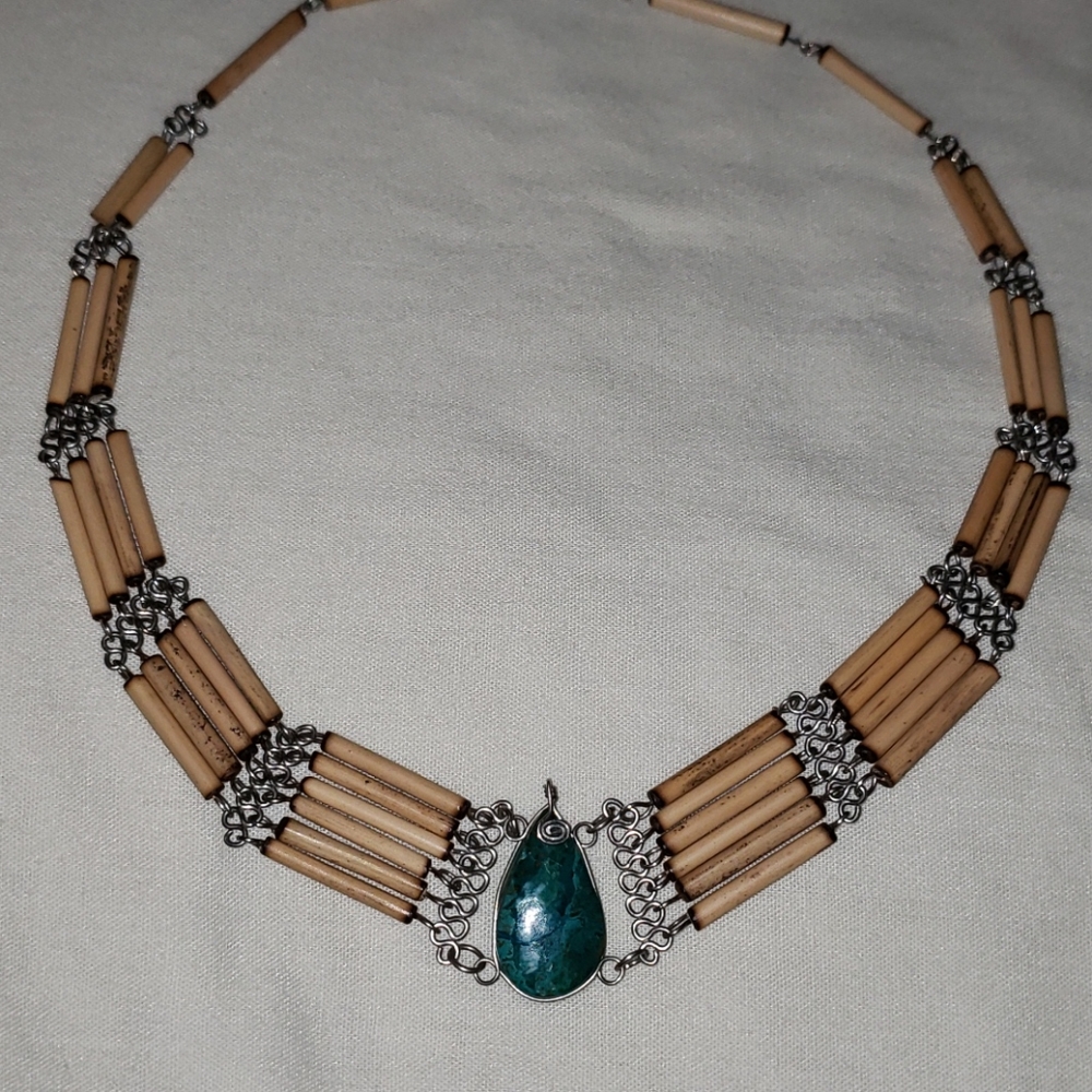 Vintage handmade Native American Turquoise Choker